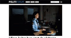 Desktop Screenshot of politiforum.no